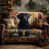 Woodland Lab Quilted Sofa Cover NCU0PT10186