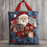 Handmade Santa WN0801039CL Quilted Tote Bag