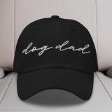 Dog Dad Script Embroidered Hat