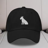 Bull Terrier Silhouette Embroidered Hat