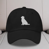 Golden Retriever Sit Silhouette Embroidered Hat