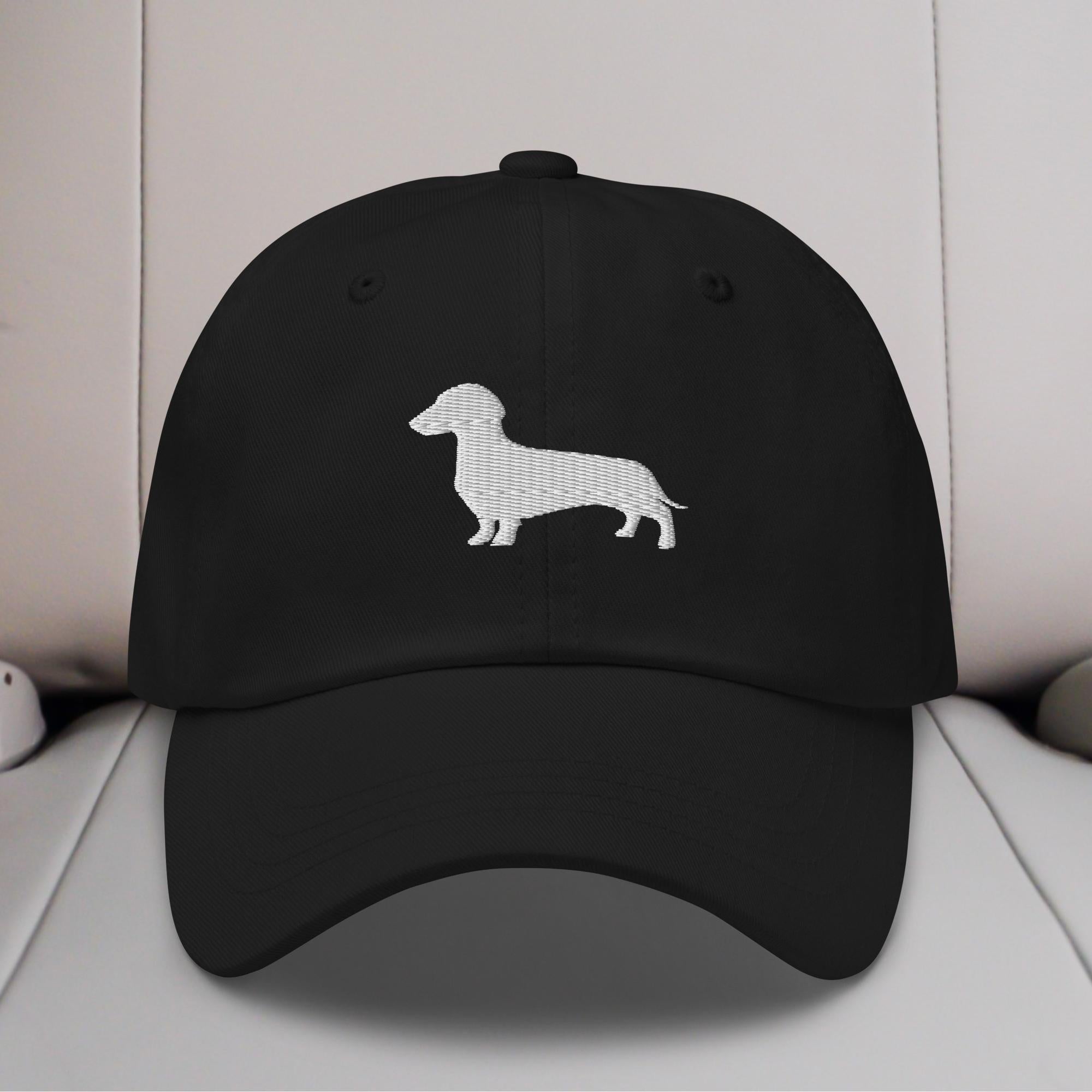 Dachshund Silhouette Embroidered Hat