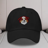 Mini American Shepherd/Mini Aussie Head (Red) Embroidered Hat
