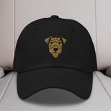 Airedale Terrier Head Embroidered Hat