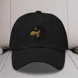 Dachshund Head (Black & Tan) Embroidered Hat