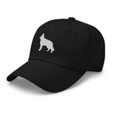 German Shepherd Silhouette Embroidered Hat
