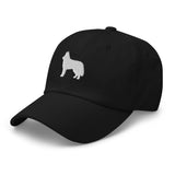 Husky Silhouette Embroidered Hat