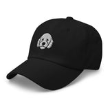 Goldendoodle Head (White) Embroidered Hat