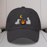 Camping Dog Embroidered Hat
