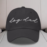 Dog Dad Script Embroidered Hat
