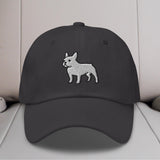 French Bulldog (White) Embroidered Hat