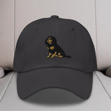 Cavalier King Charles Spaniel Sit (Black & Tan) Embroidered Hat
