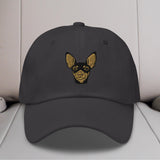 Miniature Pinscher Head Embroidered Hat