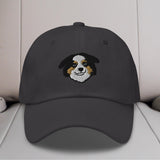 Mini American Shepherd/Mini Aussie Head (Black) Embroidered Hat