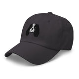 Cavalier King Charles Spaniel Head (Black & White) Embroidered Hat