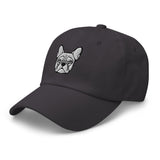 French Bulldog Head Embroidered Hat