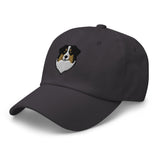 Australian Shepherd Head (Black) Embroidered Hat
