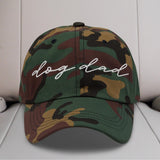 Dog Dad Script Embroidered Hat