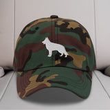 German Shepherd Silhouette Embroidered Hat