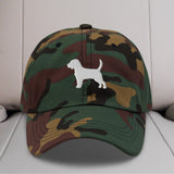Beagle Silhouette Embroidered Hat