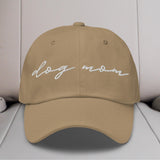 Dog Mom Script Embroidered Hat