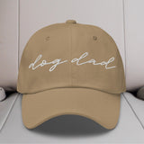 Dog Dad Script Embroidered Hat