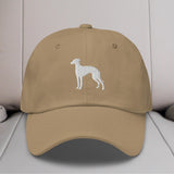 Greyhound Silhouette Embroidered Hat