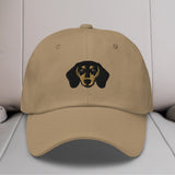 Dachshund Head Embroidered Hat