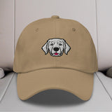 Golden Retriever Head (English Cream) Embroidered Hat