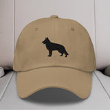 German Shepherd Silhouette Embroidered Hat