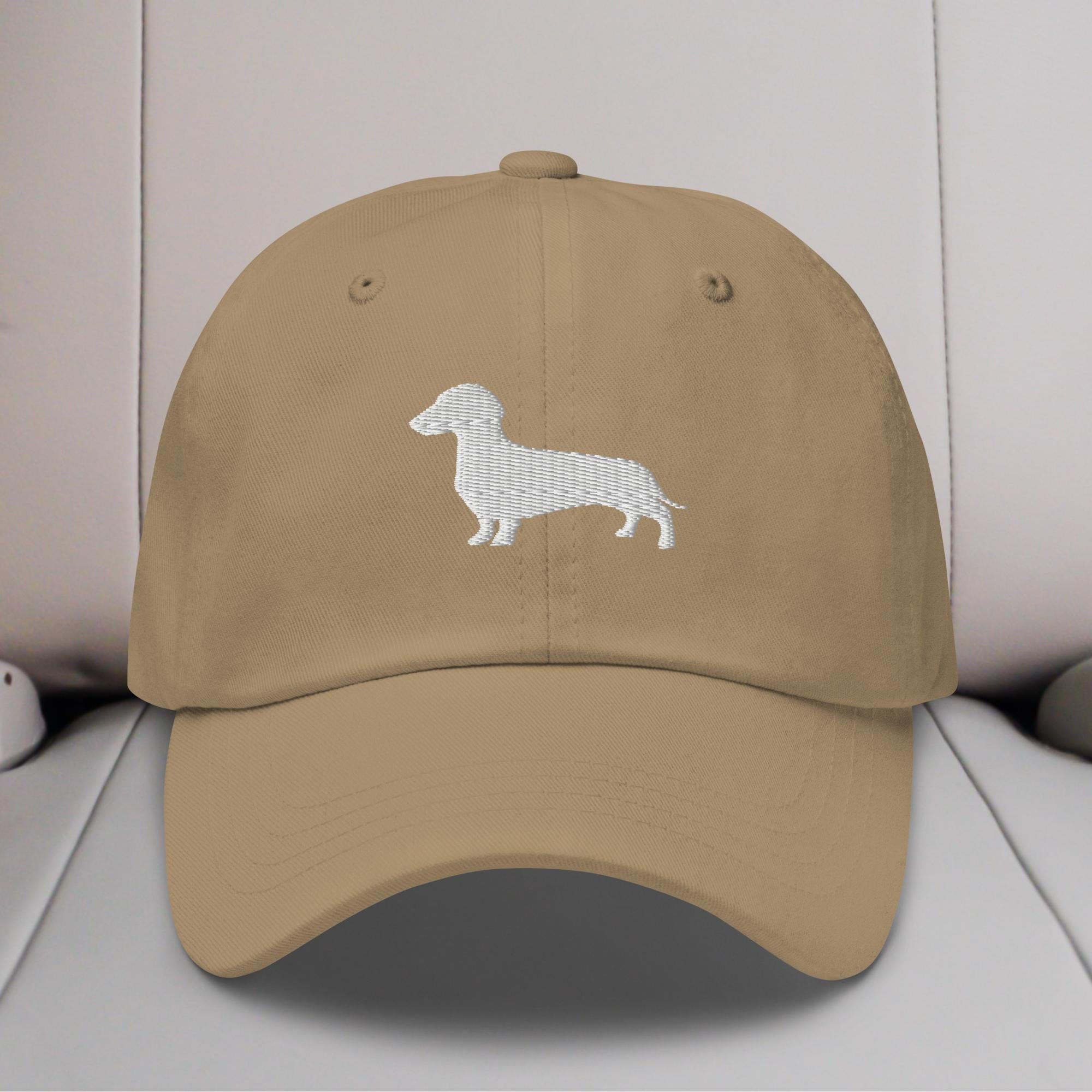 Dachshund Silhouette Embroidered Hat