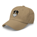 Australian Shepherd Head (Black) Embroidered Hat