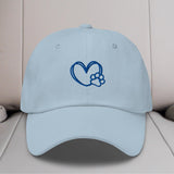 Heart & Paw Embroidered Hat