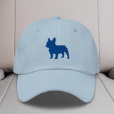 French Bulldog Silhouette Embroidered Hat
