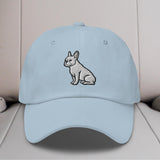 French Bulldog Sit Embroidered Hat
