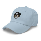 Mini American Shepherd/Mini Aussie Head (Black) Embroidered Hat