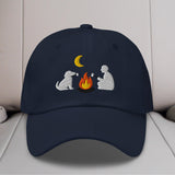 Camping Dog Embroidered Hat