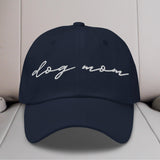 Dog Mom Script Embroidered Hat