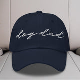 Dog Dad Script Embroidered Hat