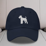 Airedale Terrier Silhouette Embroidered Hat