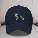 Australian Shepherd (Blue Merle - Tail) Embroidered Hat