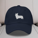 Corgi Silhouette Embroidered Hat