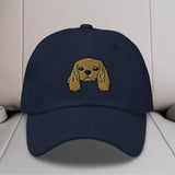 Cavalier King Charles Spaniel Head (Ruby) Embroidered Hat