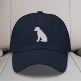 Boxer Sit Silhouette Embroidered Hat