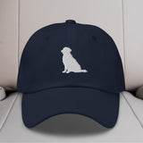 Golden Retriever Sit Silhouette Embroidered Hat
