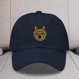 Cairn Terrier Head Embroidered Hat