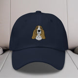 Basset Hound Head Embroidered Hat