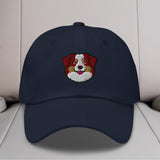 Australian Shepherd Head (Red) Embroidered Hat