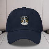 Australian Shepherd Head (Blue Merle) Embroidered Hat