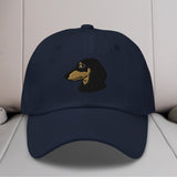 Dachshund Head (Black & Tan) Embroidered Hat
